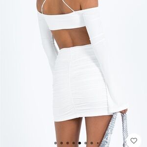 White mini dress from Princess Polly